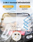 Utv Vented Front Windshield For Polaris Rzr 570 800 s 800 4 800 xp 900 2008-2014
