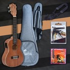 Ukulele Solid Top Wood Aloha Sm2400 With Bag  Tuner  Capo  canadian Brand 