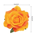 30 Pcs Rose Flower Hair Clips 4 Inch Flower Hair Pins Flower Brooch Orange