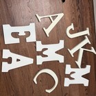 Lot Of 8 White Wooden Wall Letters 8 To 9 Inch J K M M E A C A Nursery Decor Art