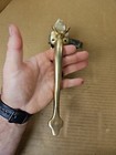 Antique Vintage Brass Door Knob  Thumb Handle   Knob Functional  read 