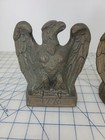 Vintage 1968 Colonial Virginia Hamilton Cast Brass 1776 American Eagle Bookends