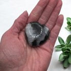 Black And Brown Banded Agate Heart Carving   4 