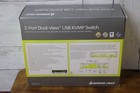 Iogear Miniview Gcs1742 2-port Dual View Kvm Switch New Open Box