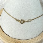 Vintage Gold Tone Delicate Dainty Plain Chain Ankle Bracelet Minimalist Classic
