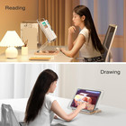 Adjustable Acrylic Book Stand For Reading  Book Holder With Pen Slot  Foldable D
