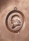 1971 Ben Franklin Insurance Bust Charm Steel Stamping Die Robbins Rh560