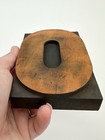 Vintage Letterpress Wood Type Large Letter    o    Printmaking Patina