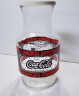 Vintage Godfather s Pizza Coca-cola Carafe Pitcher Juice Lid Anchor Hocking