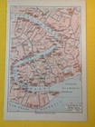 1886 Venice Italy Vintage Map Orig City Plan Antique C19