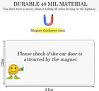 Blank Car Magnets With 40 Mils-24    X 12    Rounded Corners Flexible Magnetic Sheet