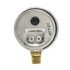 Liquid Filled Lower Mount Pressure Gauge With 2  Dial  0-160 Psi  1 8  Male Npt