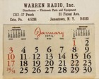 Marilyn Monroe Calendar 1954 Tom Kelly Golden Dreams Litho Rare Warren Radio Inc