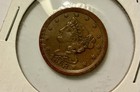 1853 Braided Hair Half Cent     Early U s  Scarce Type  Beautiful Detail     