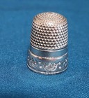 Antique Simons Bros Co Thimble Fancy Border Size 8