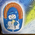 Uncle Bob Kiddie Slippery Snowman Winter Snow Pull Sled Tube Inflatable New