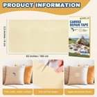 Canvas Repair Tape Waterproof Fabric Patch Black