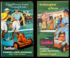 Certified Power Lawn Mowers Vintage Advertising Brochure Lot 1950s Yard Care