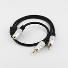 3 5mm Female To 2x 1 8  Male Stereo Earphone Audio Splitter Mp3 Mp4 Cable 50cm