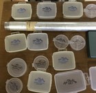 Alot Of Fishing Items Al Foss Pork Rind Minnow Reel Flies Rod Containers