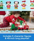 New Rare Fisher Price Little People Disney Jr Mickey Musical Xmas Train- In Hand