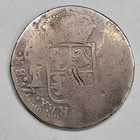 1813 Mexico Silver 8 Reales Zacatecas Mint Scarce Provisional War Issue  k69