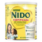 Nido Fortificada Dry Whole Milk Powder With Vitamins A  C  D  12 6 Oz Canister
