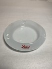 Vtg Glass Pearl Lager Beer Ashtray 4 5 In