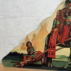 Antique Dr Morse   s Indian Root Pills Cardboard Litho Easel Back Advertising Sign