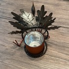 Thanksgiving Metal Turkey Candle Holder Fall Tabletop Decor