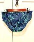 Speedo Endurance  Men s Swim Briefs Geometric Navy Green Size 36 Drawstring