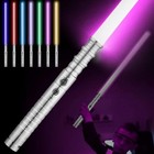 63cm Star Wars Lightsaber Replica Force Fx Heavy Dueling Rechargeable Metal Set