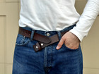 Handmade Genuine Men s Belt Full Grain Leather Without Buckle Heavy Duty Western