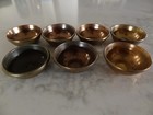 Antique Mongolian Tibetan  Buddhist Copper brass Offering Bowls Set Of 7