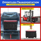 48 Gallon Portable Fuel Transfer Tank 10gpm 12v Dc Pump Gas Diesel Dual Fuel