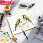 Nicpro 12 Colors Acrylic Ink For Artists  1-oz 30ml  Bottle 1 Oz  12