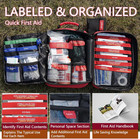 Upgrade - Comprehensive First Aid Kit With Labelled Compartments  Molle System E