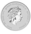 2020 Tuvalu Krusty The Clown 1 Oz  1  9999 Silver Coin In Capsule