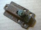 Antique Victorian Cast Iron Pie Safe Pantry Cabinet Spring Latch And Receiver  2