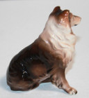Vintage Brown Collie Dog Figurine Japan