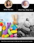 Board For Babies - Supersized Black And White Baby Extra Large  Black  