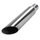  Exhaust Tip 2 25  Inlet 3  Outlet 16  Long Weld On Tailpipe 2 1 4  To 3  For 