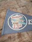 Vintage 1940s Wwii Thirsty 13th Troop Carrier Squadron Felt Pennant Ww2 War