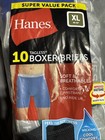 10-pack Hanes Men s Xl Tagless Boxer Briefs Cotton Sealed Package New