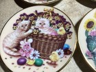 Bradford Exchange 12 Month Kalendar Kitties 3 5   -plates By Barbara Higgins- Cats