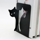 2 X Sets Of Black Cat Bookends  metal   Great Gift present 