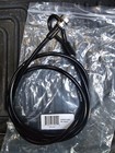 Weatherproof Security Cable 5  Long Black Anti Theft Coil Device Sbsc01