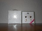 Disney Parks Mickey Mouse Double Cz Goldtone Earrings Set