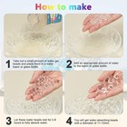 90000 Pieces Clear Water Gel Jelly Beads  Clear Water Beads  Vase Filler Beads