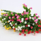 12 Pcs Bundles Plastic Fake Artificial Flowers Uv Resistant Plants Outdoor Decor